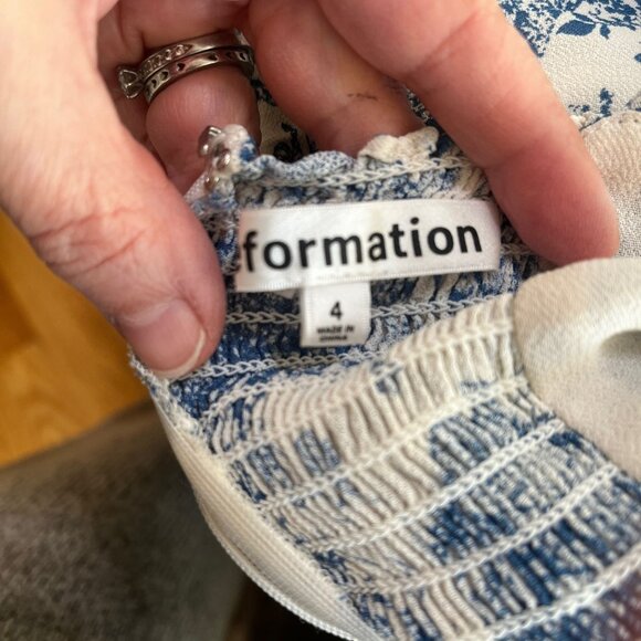 REFORMATION Kourtney Dress  Sold Out Pastoral Print Size 4 - Picture 8 of 9